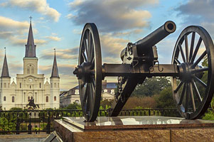 Historic Cannon, Jackson Square, New Orleans