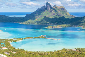 View of Mt Otemanbbon, Bora Bora