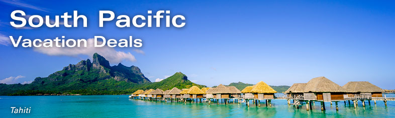 Tahiti Overwater Bungalow, Mount Otemanu in background, Bora Bora