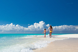 Mother and Child at Beaches Resort