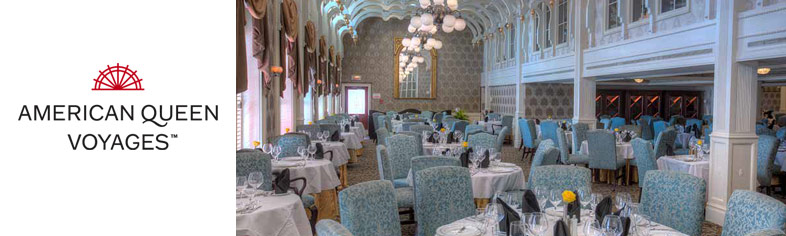 Dining Room on American Empress Steamboat