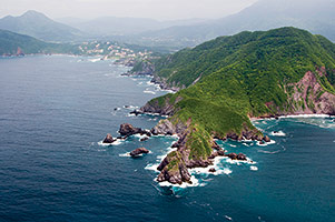 Aerial view of Manzanillo, Colima, Mexico