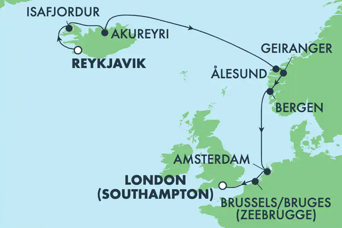 northern europe cruise itinerary