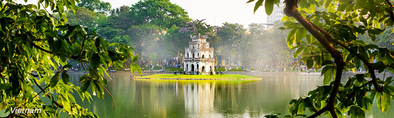 Turtle Tower in Hanoi Hoan, Vietnam