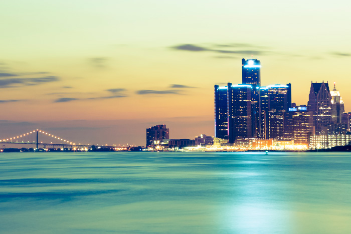 Detriot waterfront