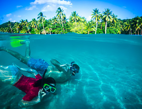 Snorkeling in Fiji