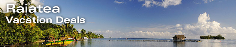 Boat in Raiatea lagoon