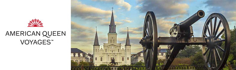 Jackson Square, New Orleans roundtrip cruise departure