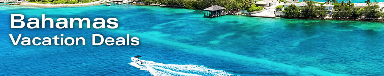 Boating along clear blue waters, Bahamas