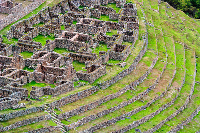 Ruins in Llactapata, Inca Trail