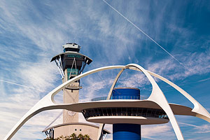 LAX control tower and historic theme building