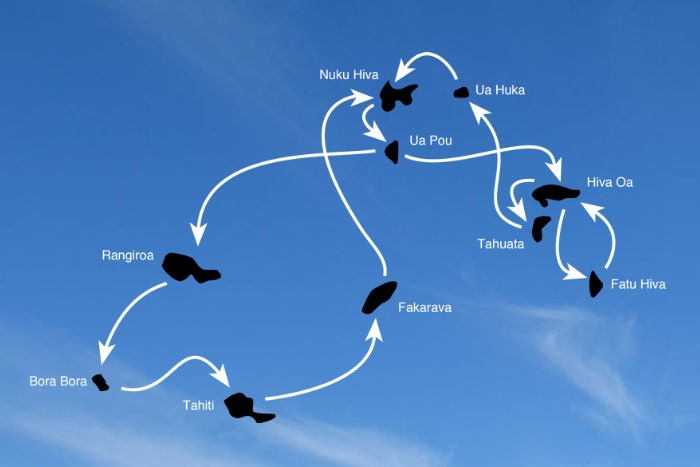 Explore the Marquesas: Cruise Map