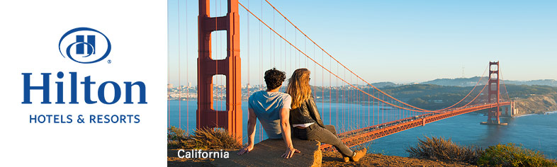 Couple on Golden Gate Bridge, California