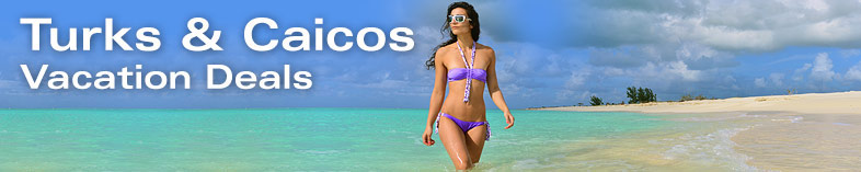 Woman in bikini walking on beach in Turks and Caicos