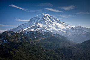 Mount Rainier's peak
