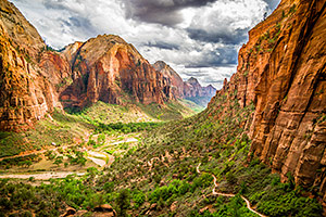 colorful landscape from Zion National Park, Utah