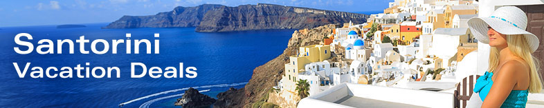 Town Oia on Santorini, Greece