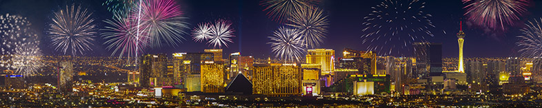 Fireworks over Las Vegas