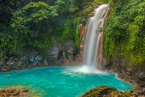 Rio Celeste waterfall, Guanacaste