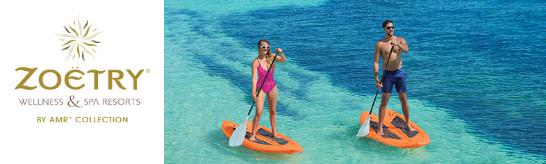 Couple on catamaran, Zoetry Resorts