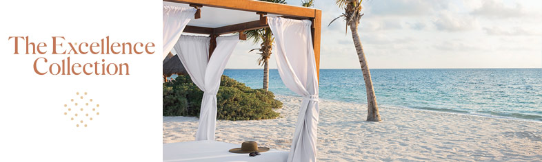 Beach cabana, Excellence Resorts