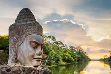 Statue on Mekong River Cruise